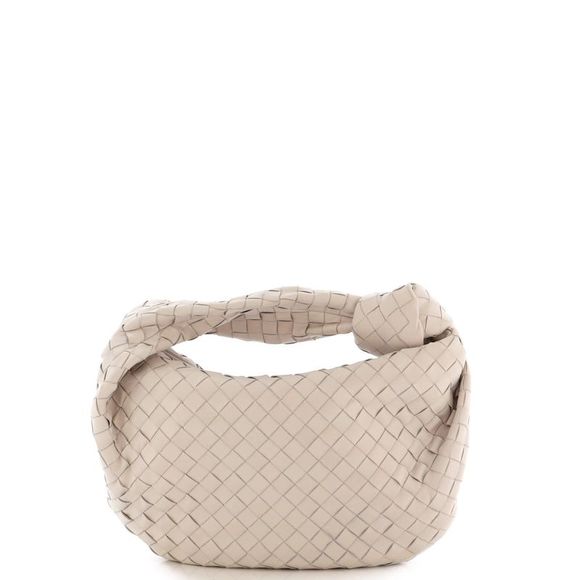 Bottega Veneta BV Jodie Hobo Intrecciato Nappa Teen White - Picture 3 of 6